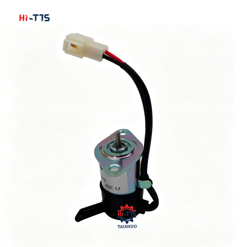 12V Fuel Shutoff Cut-off Solenoid Valve OE 16271-60010 16271-60012 For Excavator Diesel Engine Factory Direct Supply