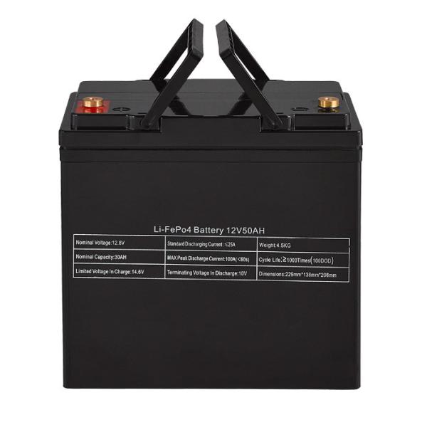 Bateria recarregável nova solar da pilha 12v da bateria 50ah 12.8v do lítio