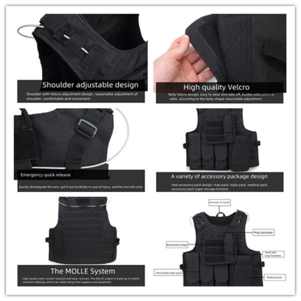 1000D Nylon Military Tactical Backpack Plate Carrier Tear Resistance Quick Release