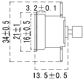 Single Pole Snap Action Temperature Switch High Temperature Resistance for Cooker