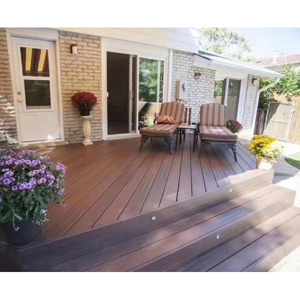 146 X 22mm Beech Wpc Timber Decking Recycled Outdoor Solid Composite Wood