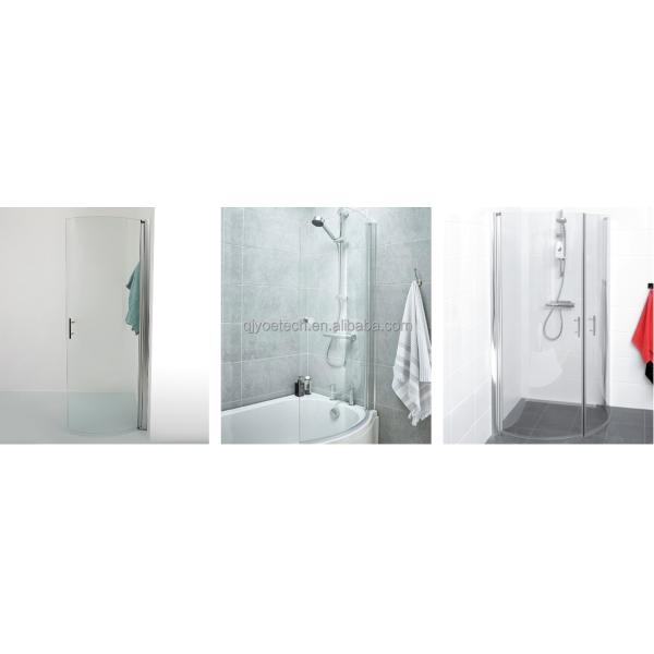 6-15 мм закаленное изогнутое стеклянное дверь душа для плоской и усиленной ванной функции