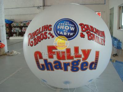 O hélio durável reusável branco da propaganda balloons para eventos do entretenimento