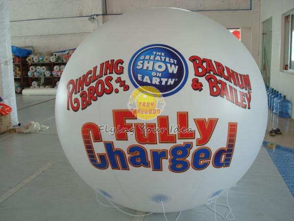 White Reusable durable advertising helium balloons for Entertainment events