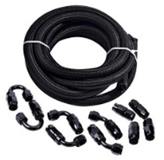 Braided 3.45MPa Flexible Hoses Silver PTFE Fuel Line Oil Cooler Hose