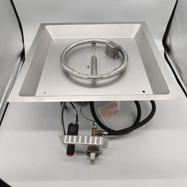 480 mm * 480 mm pré-enferrujado aço inoxidável fogão a gás queimador para área externa