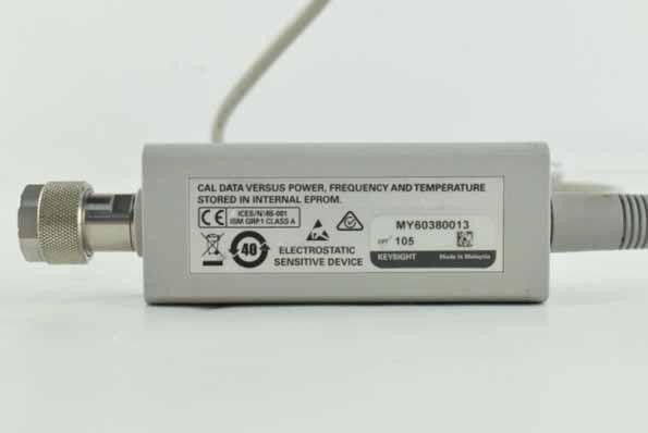 Used Agilent N1921A P-Series Wideband Power Sensor 50 MHz to 18 GHz with -35 dBm to +20 dBm Range and Plug-In Form Factor