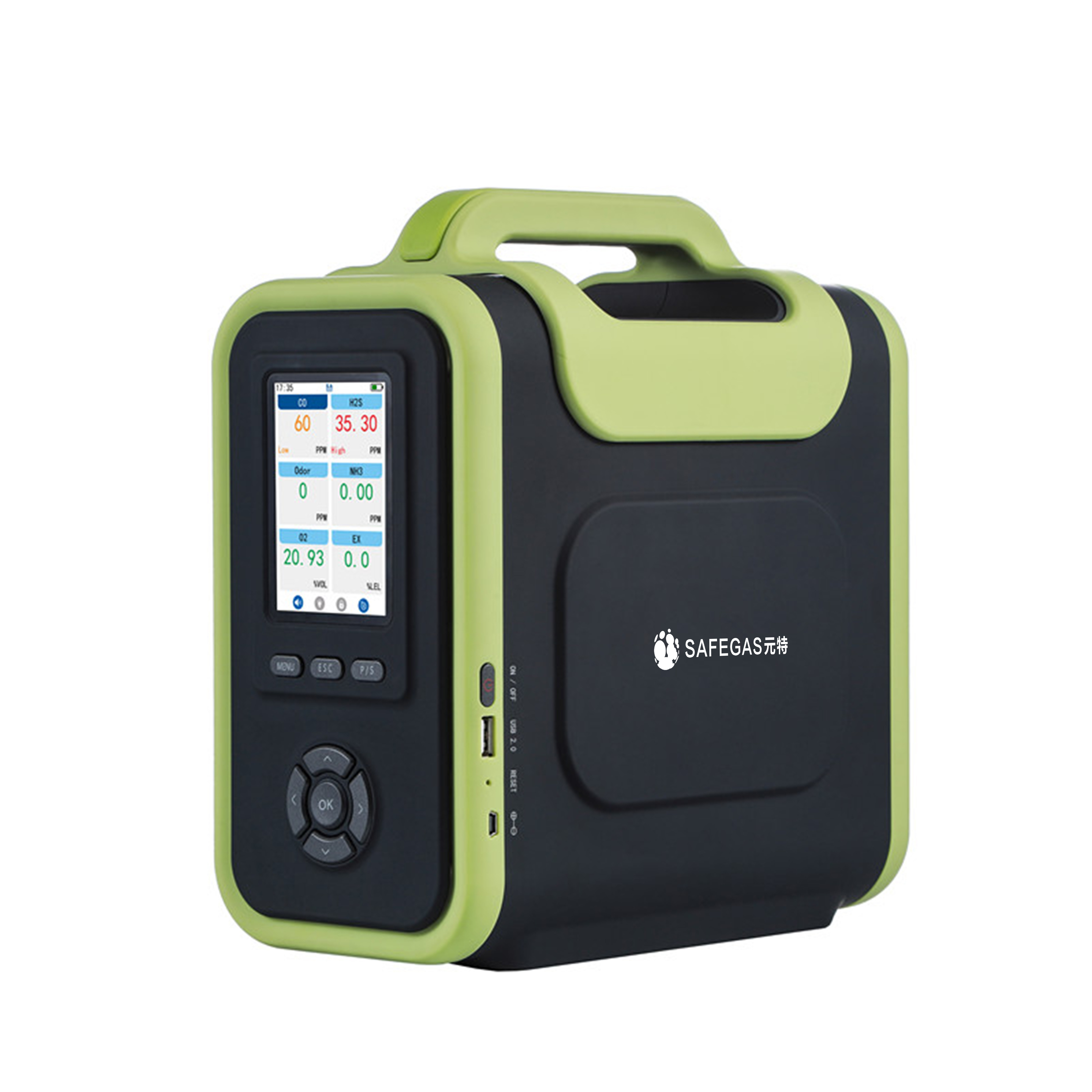 Детектор газа SO2 газоанализатора Handheld датчика смога портативный с внутренним насосом