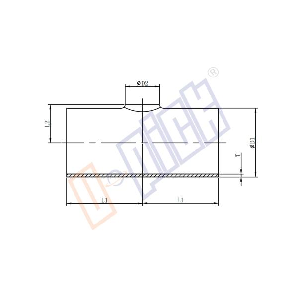 Welding 304 Stainless Steel Pipe Fittings Reducing Tee T Style Sanitary Grade
