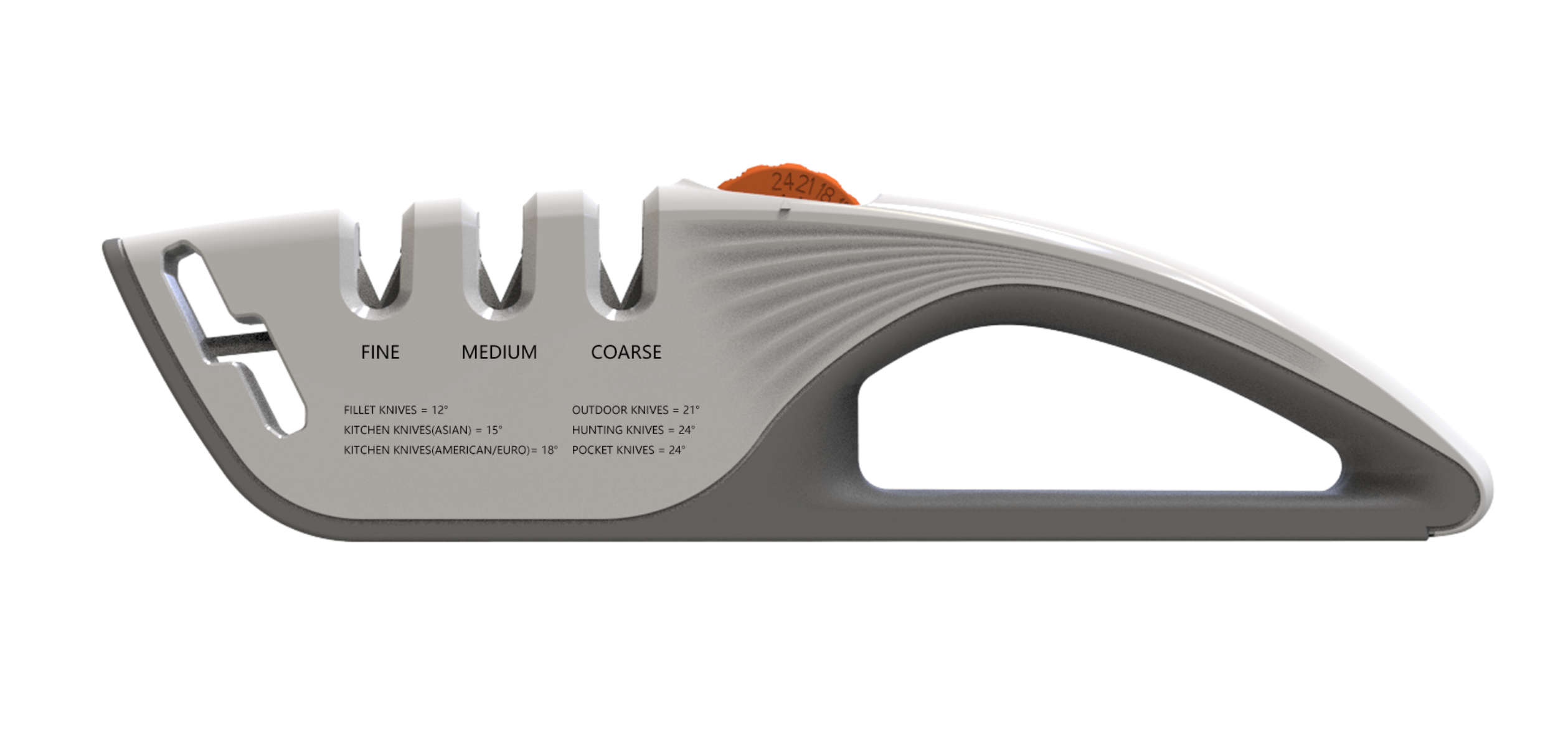Adjustable Angle Knife Sharpener with 3-Stage Sharpening and Stable Angle-Locking Structure
