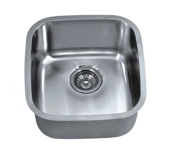 Modern Sus304 Stainless Steel Sink , Undermount Single Bowl Bar Sink 22 Gauge