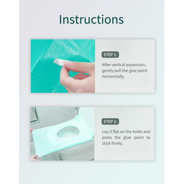 Toilet Seat Covers Disposable - Waterproof Wrapped Toilet Seat Shields Travel Accessories
