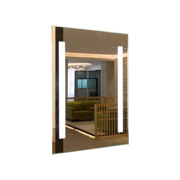 Design personnalisé Style LED miroir de salle de bain éclairé avec horloge et armoire à médicaments