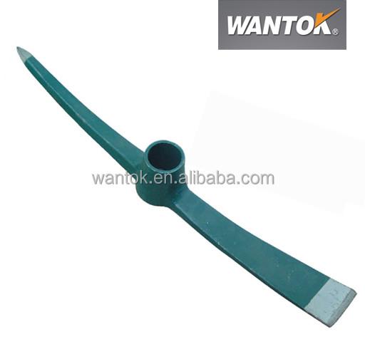 Technics One Piece Drop Forged Grade DIY 2KG P410 Round Eye Pickaxe Mattock Steel Pick