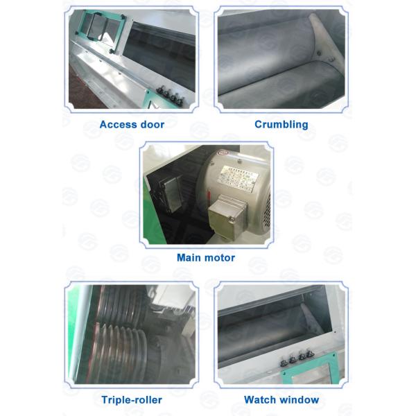 машина Crumbler лепешки TripleRoller машины комбикормового завода 2t/H 4t/H SSLG двойная