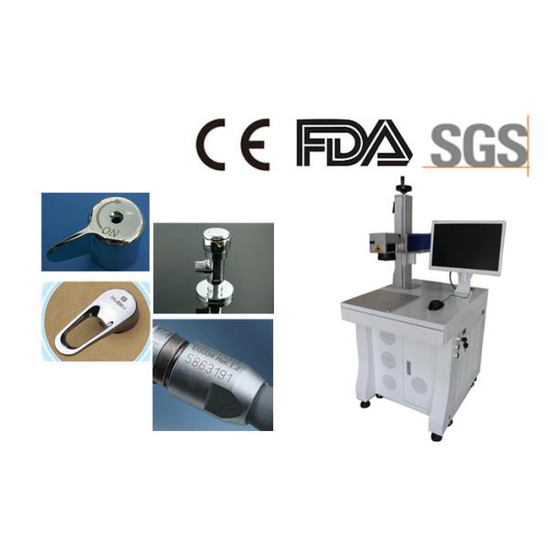 Рабочий стол охлаженным воздухом машины маркировки гравировки металла лазера волокна пульсировал