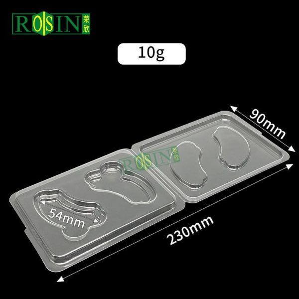 PVC Double Slot Shaping Clear Eye Mask Tray  Cosmetic Packaging Blister Plastic Inner box