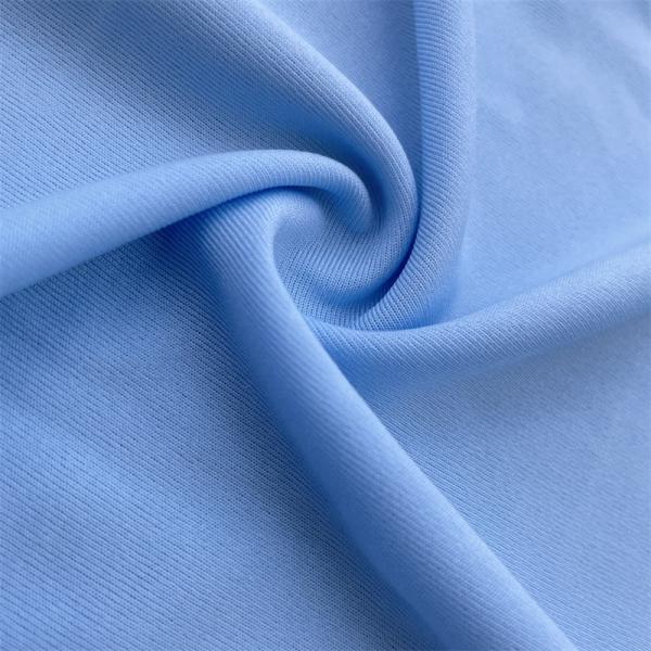 Single Jersey 4 Way Stretch Tecido de poliéster tricô Wicking de humidade Estirável