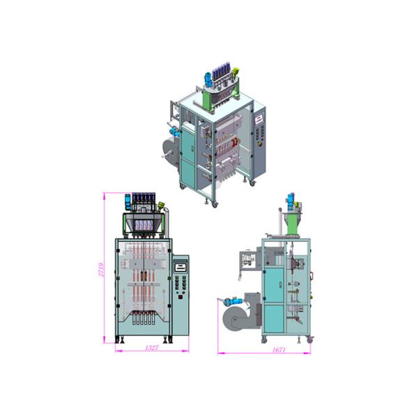 Multi Lines Sachet Filling Packing Machine 350bags/min-500bags/min Coffee Powder Filling Machine