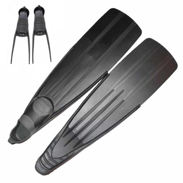 Customized Carbon Fiber Long Fins impact resistant For Hunting Deep Diving