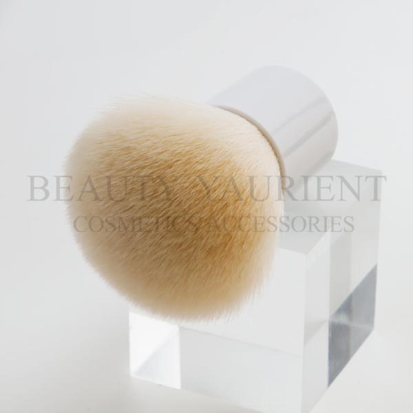 Plastic Handle Private Logo Kabuki Makeup Brush For Loose Powder