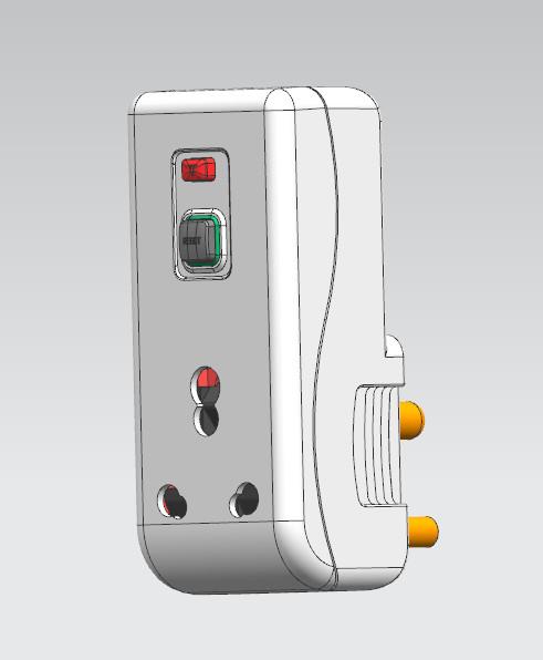 Dispositivo de segurança do adaptador de tomada de 250VAC 16A PRCD para locais de trabalho dos agregados familiares