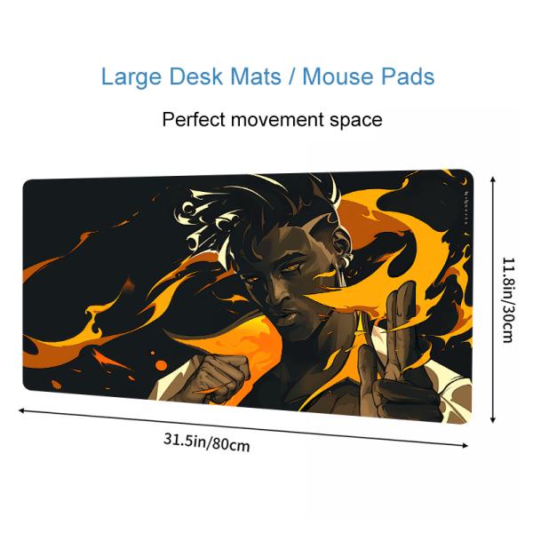 Style Playmat Custom Print Valorant Soft Non-Slip Gaming Mouse Pad Computer Keyboard Mat