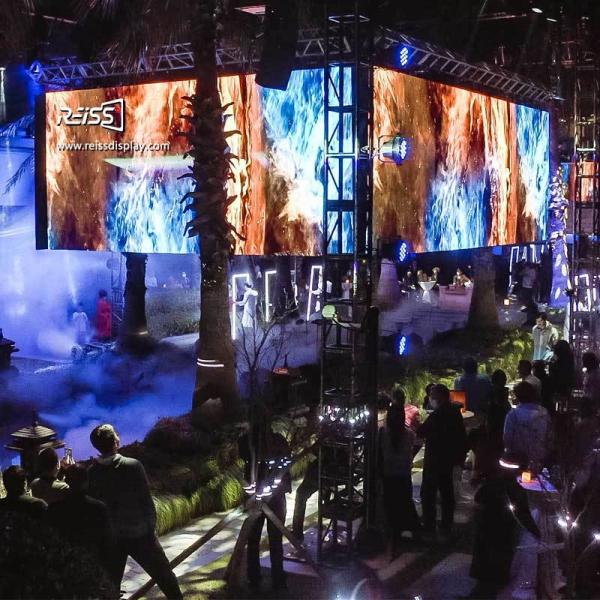 Reiss Manufacturer Best Price Outdoor Indoor Led Display Screen 500*1000mm P3.91 Stage Advertising Background for Rental Ledwall