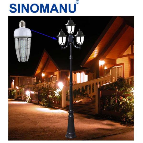 Waterproof IP65 LED Corn Light 60 Watt Power Post Top With CE / UL Certificate