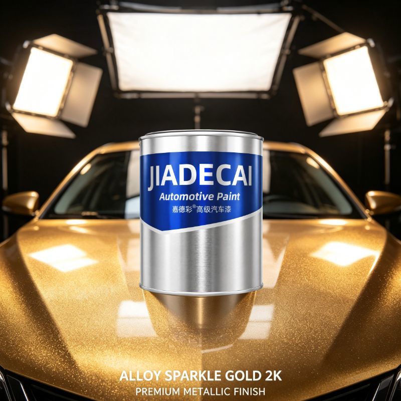 Gate 2K Alloy Sparkle Gold Metallic Paint | High-Brightness Single Stage Finish
