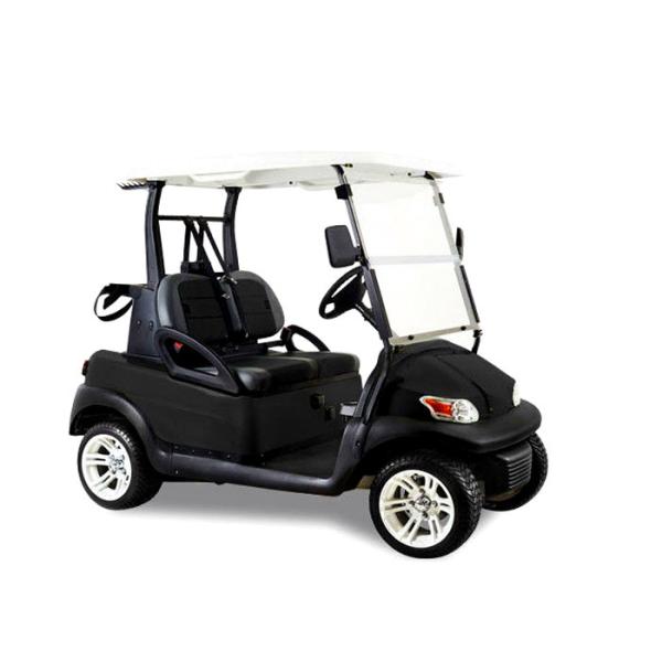 Soft Leather Seat Electric Street Legal Golf Cart After The Double Drive And Cover
