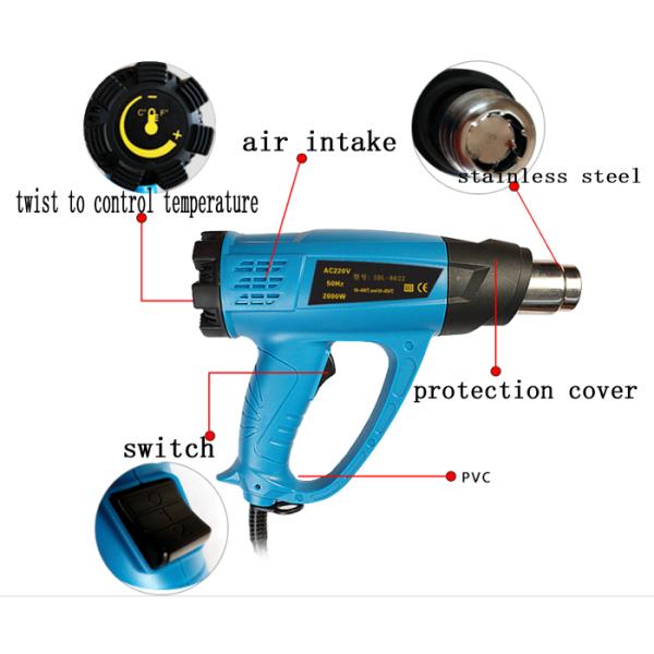 1600W 220V/110V heat gun used for PVC film shrink