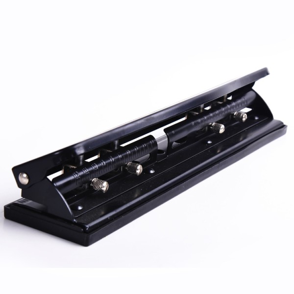 Metal 3 Hole Punch Stationery Desktop Office 3 Hole Adjustable Punch