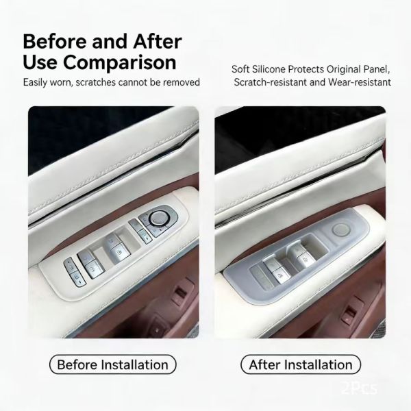 BYD Xia 2025 High Quality Plastic Window Lift Panel Sticker Anti-Scratch Glass Control Button Frame Protector Pad Interior Trim