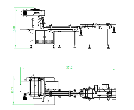 Multi Functional Automatic Packaging Line High Efficiency Film Wrapping Machine