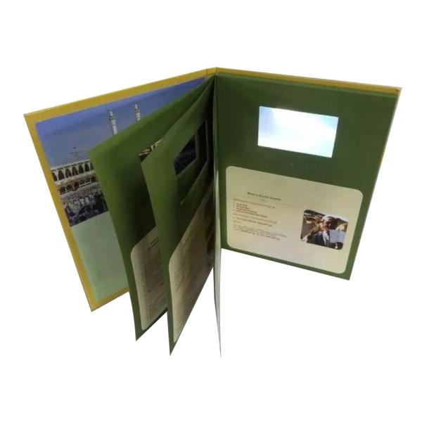 Customizable Video Book 4.3'' Lcd Screen Greeting Card Multi Page Lightweight