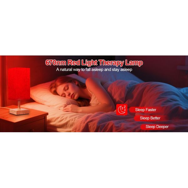 Remote Control Red LED Therapy Light Square 670nm Red Light 24W With Timer