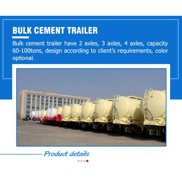 ABS Anti-lock Braking System Bulk Cement Silo Trailer with Wabco Re6 Relay Valve