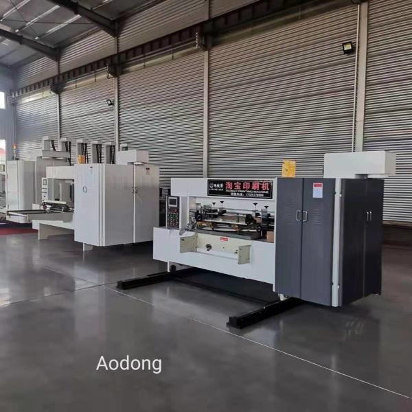 Auto Flexo Printing Slotting Die Cutting Machine 450 Pieces/Min Design Speed