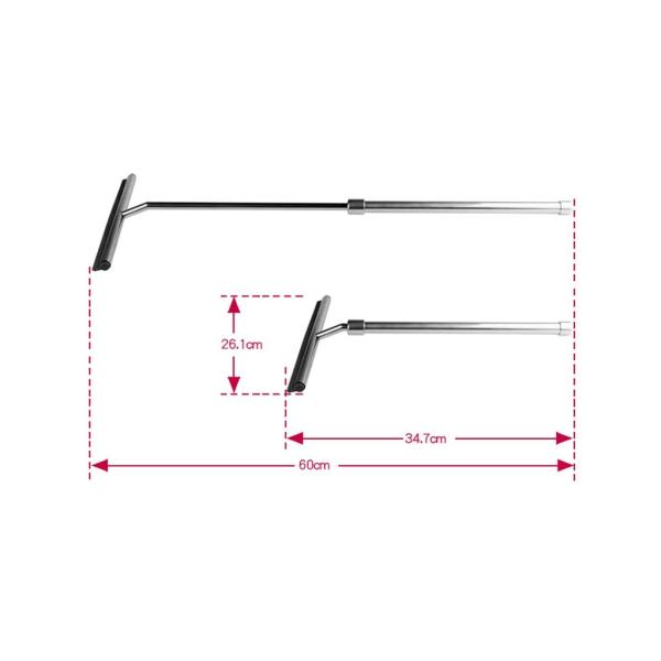 Telescopic Adjustmen Stainless Steel Window Squeegeet Wiper For Shower Door Mirror Floor