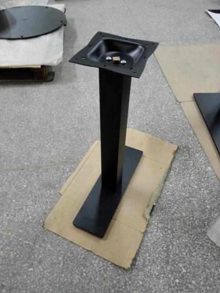 Steel Long Table Legs Outside Furniture Sandy Texture Finish Commercial Table Bases