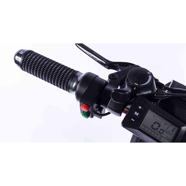 48V 10AH 350W Portable Electric Bike , Blue 26 Inch Electric Folding Bike