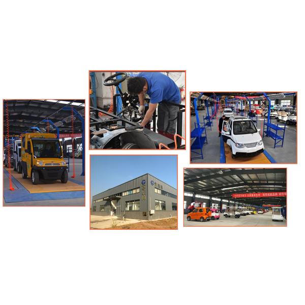 места Электрическ Носить Van Общее назначение Тележка мотора 2 DC 48V с крышей коробки груза нержавеющей стали полной