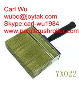 Natural pure bristle Chinese bristle synthetic mix shed fence wall paint brush wood handle plastic handle 5 inch WB-011