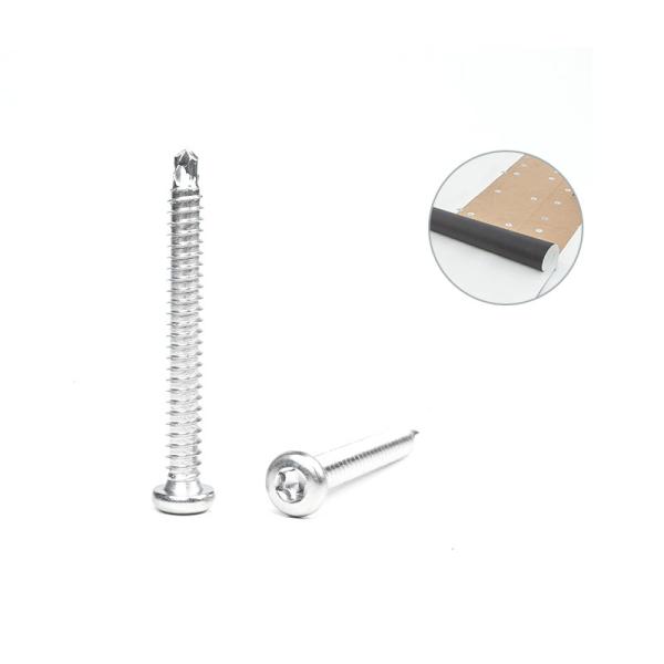 Plain 6.3x55 SUS410 Pan Torx Star Screw cabeça de botão de aço inoxidável para membrana Epdm de telhado