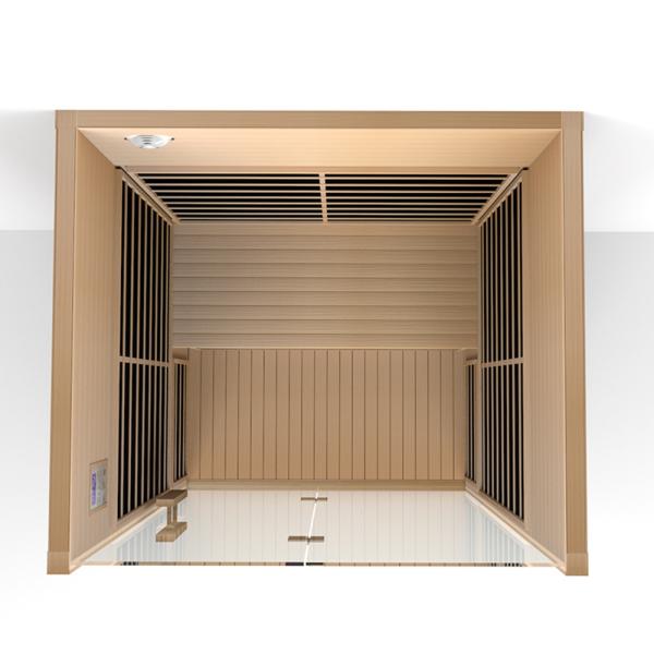 Stress Reliever Detox 2 Person Cedar Sauna With Color Physiotherapy Light