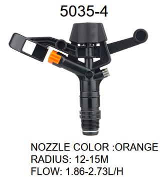 Agriculture Irrigation Engineering Plastic End Swing Nozzle Portable Sprinkler System