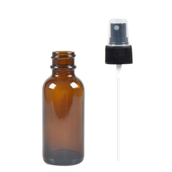 50ml Brown Cosmetic Spray Bottle Jars With 24MM Pump For Liquid