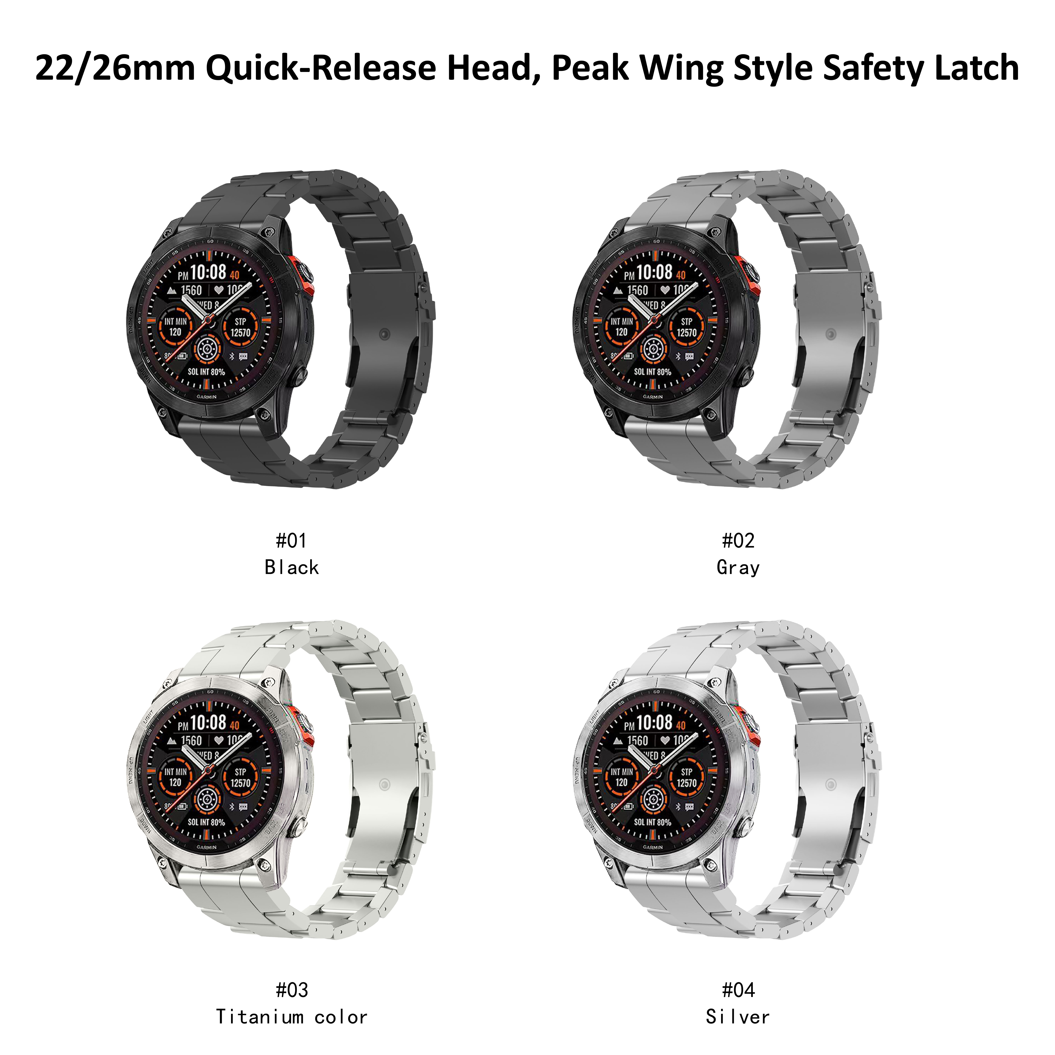 Luxury Quick Release Titanium Metal Band 22mm 26mm Universal Comfort Durable Sport Strap Titanium Watch Strap