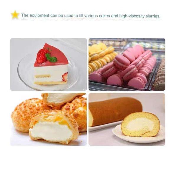 Stainless Steel 201 Cream Filling Machine for Cake 12L Capacity Puff Injection Machine